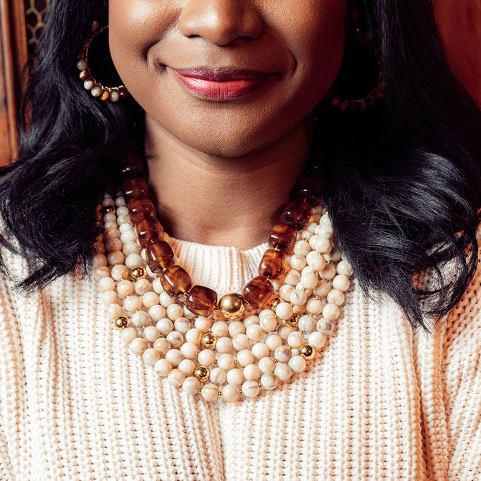 Audrey Necklace- Amber