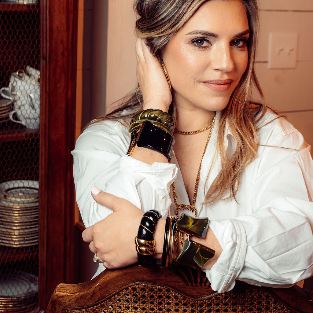 Vieux Cuff Bracelet- Olive