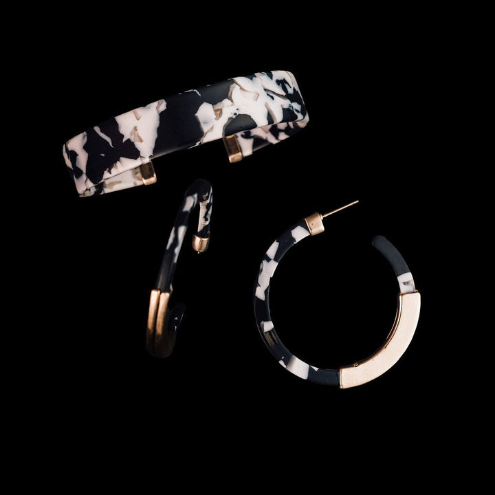 Azalea Acetate Hoop-Black