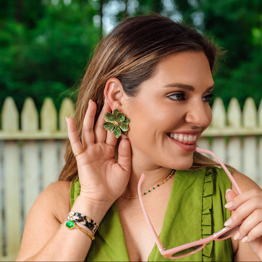 Everly Floral Earrings