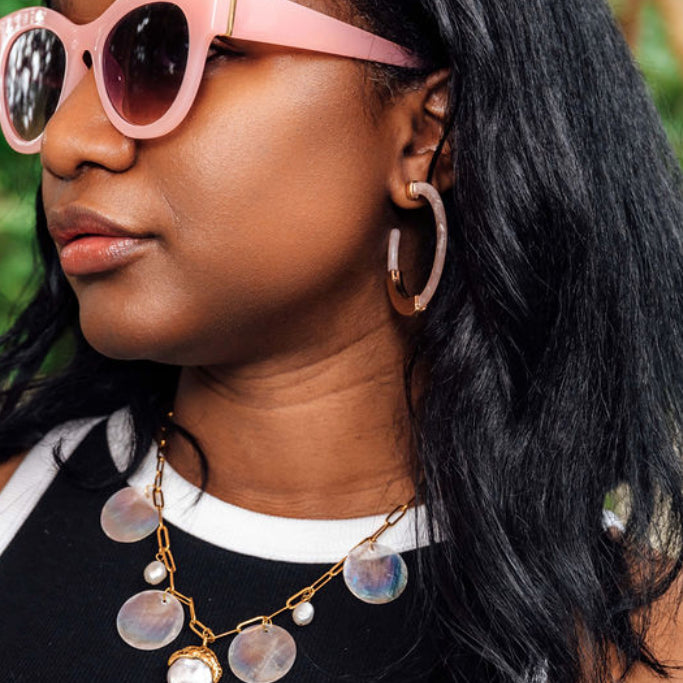 Azalea Acetate Hoop-Pink