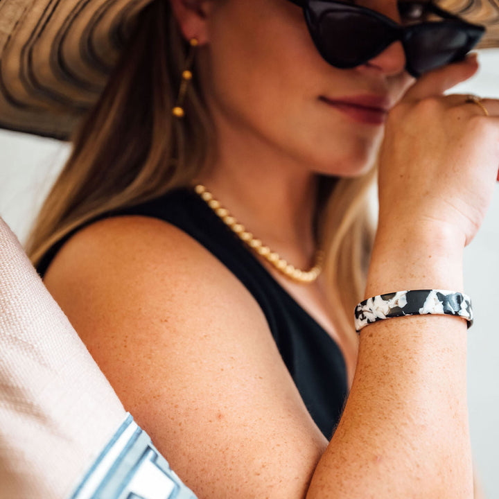 Azalea Acetate Cuff-Black
