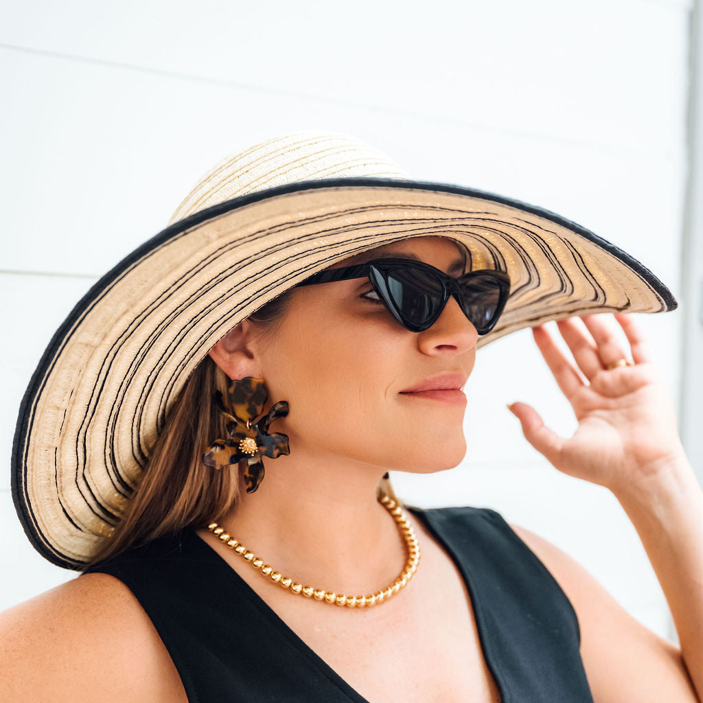 Phyllis Floral Earrings- Tortoise