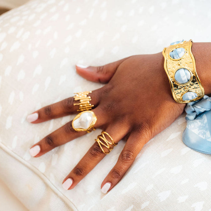 River Waves Ring