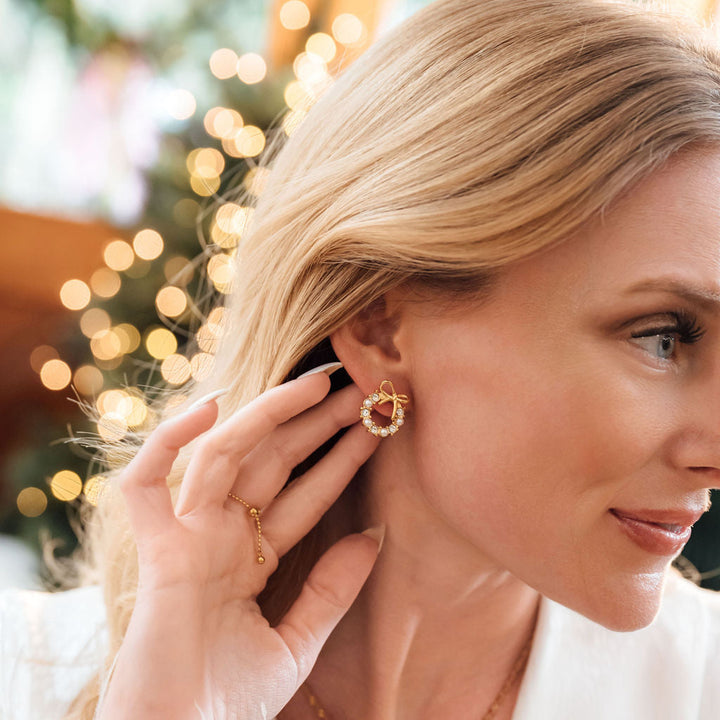 Wreath Stud Earrings