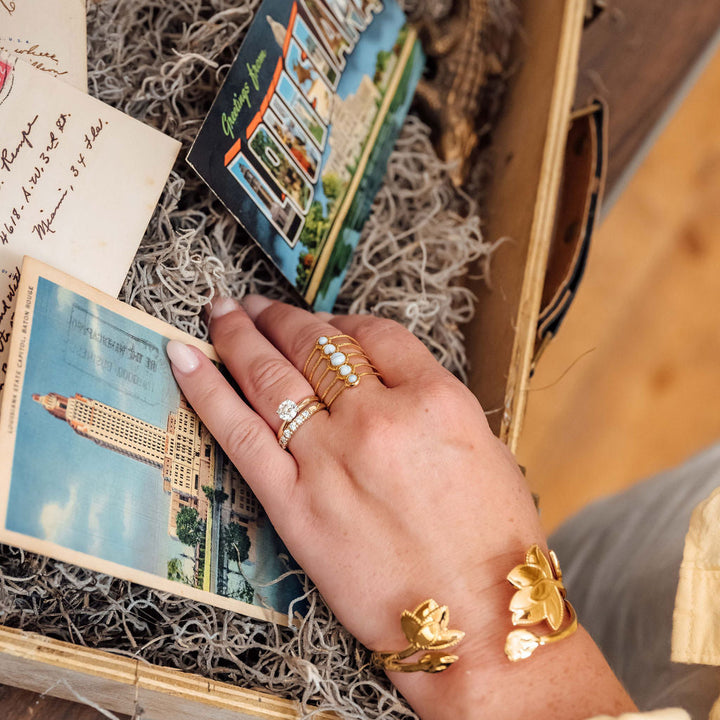 Casey Ring in Howlite