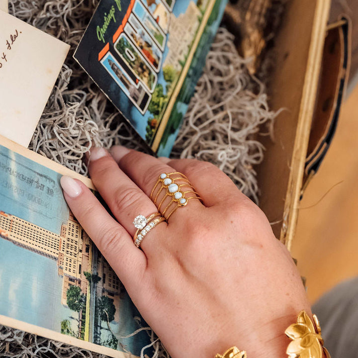 Casey Ring in Howlite