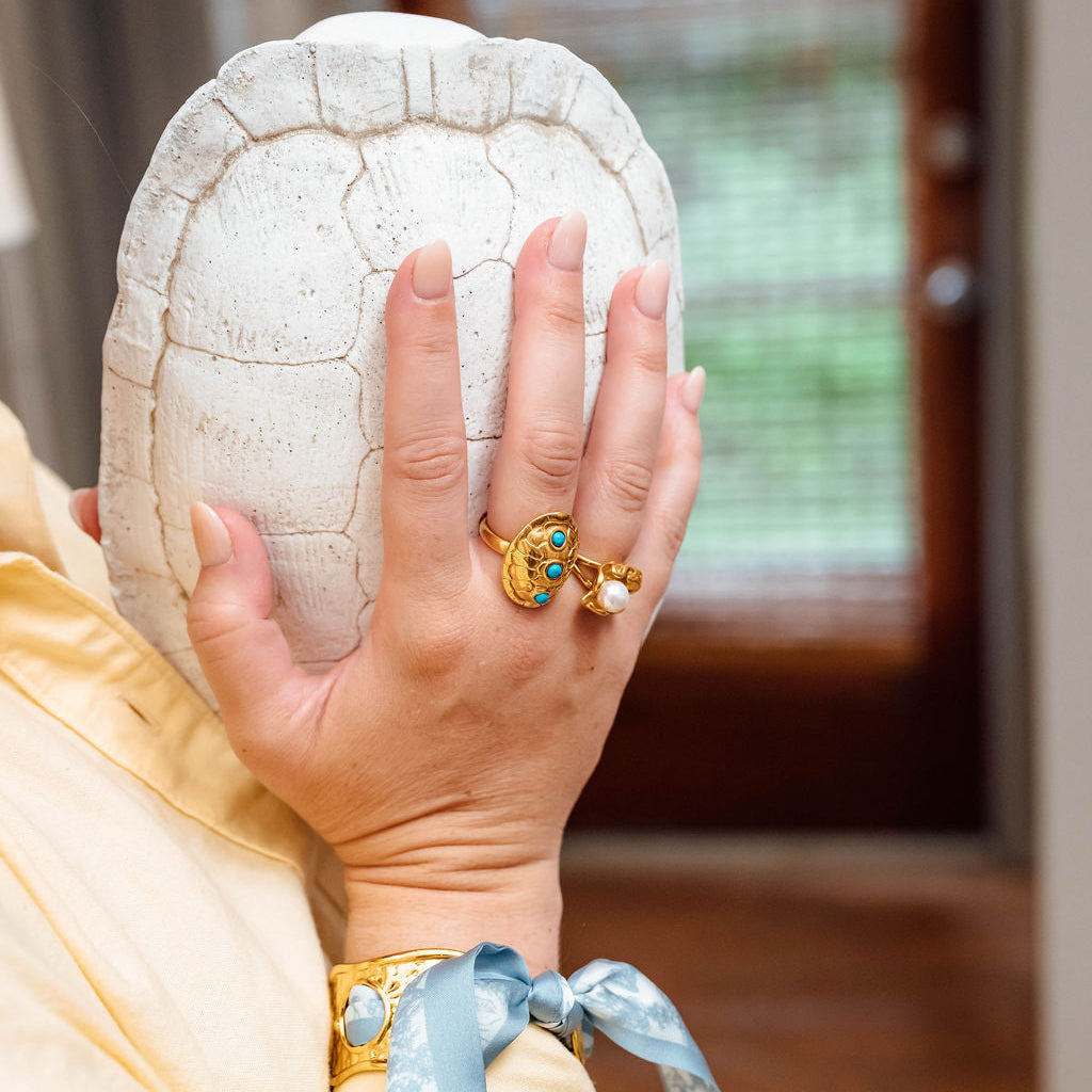Turtle Turquoise Ring