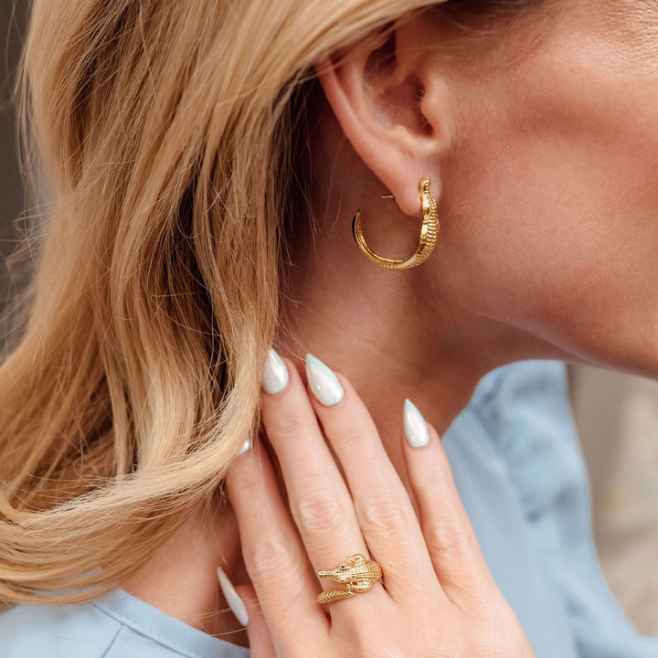Gator Hoop Earrings