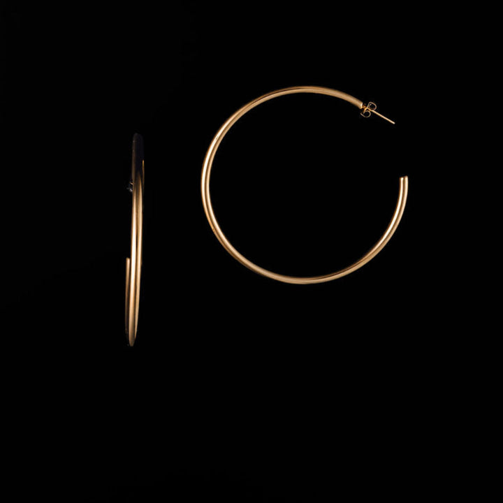 Marguerite Hoop Earrings