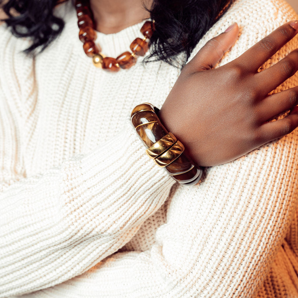 Nouveau Cuff-Brown