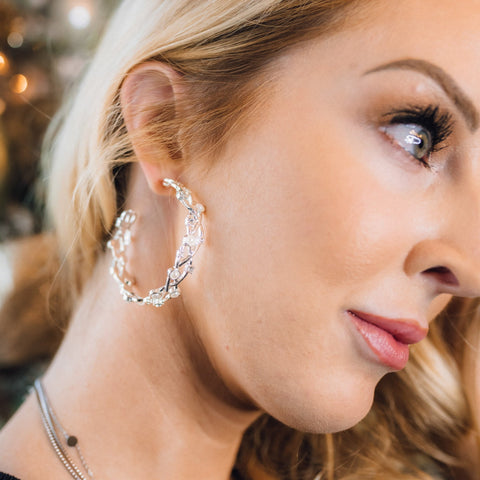 Charlotte Earrings in Silver