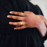 Athena Ring with Pink Opal